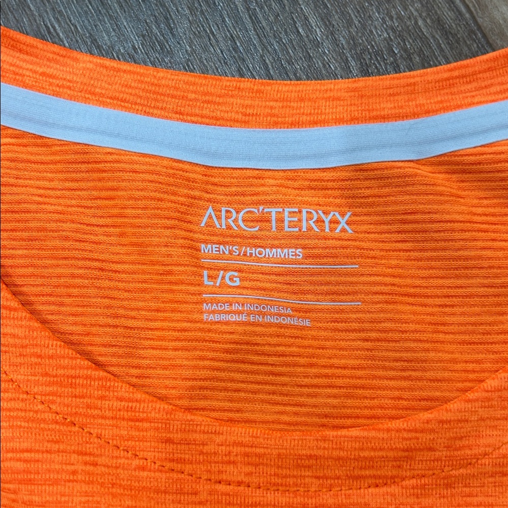 Arc’teryx orange short sleeve shirt mens size large - Picture 8 of 12